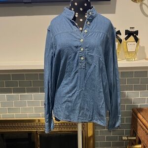 J. Crew Light Blue Casual Button-Down Shirt